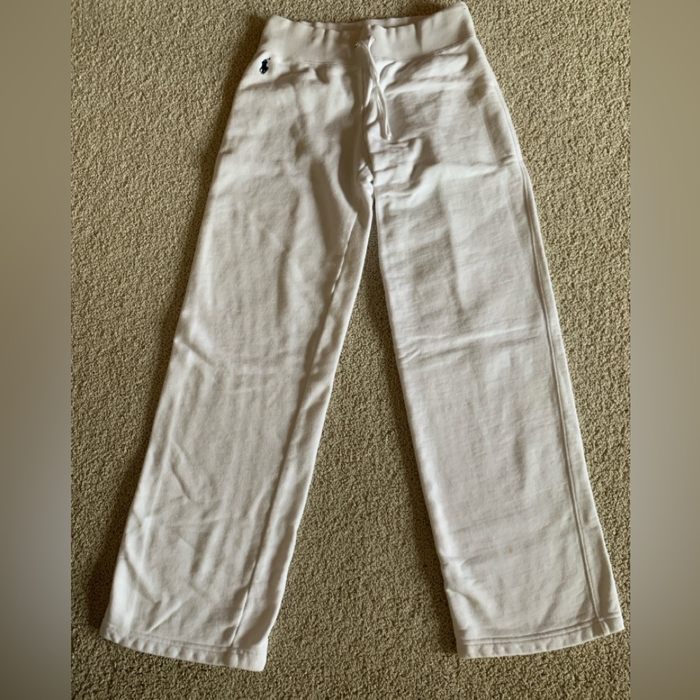 Ralph Lauren Sport White Cotton Apparel Sweatpants